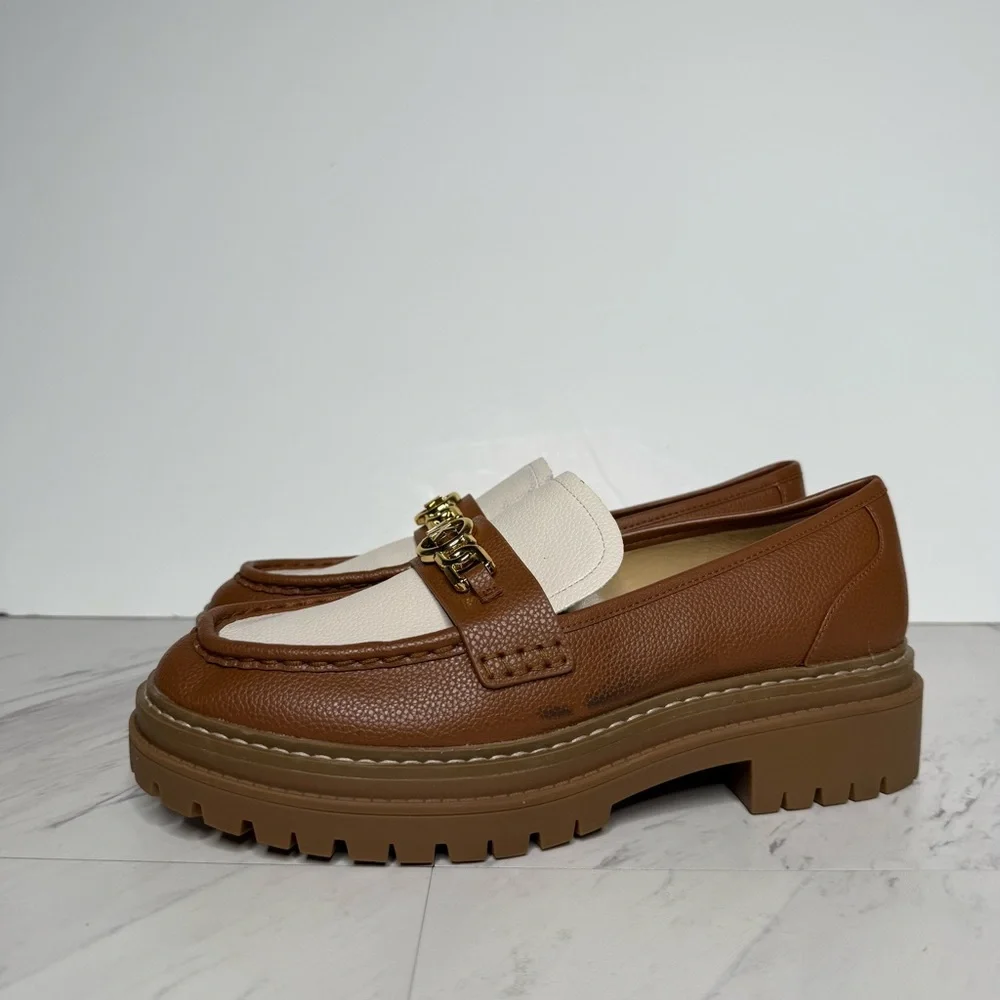 Michael Kors Brown Lug Sole Chunky Loafer 9M - Picture 16 of 16